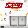 Chậu rửa bát inox 2 hố Hafele 567.24.427