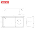 Chậu rửa bát inox 1 hố Konox TARI 780SM