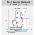 Bản lề GrandX CAPELLA kính cao cấp XC.G1