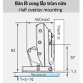 Bản lề GrandX CAPELLA kính cao cấp XC.G2