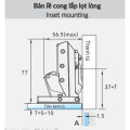 Bản lề GrandX CAPELLA kính cao cấp XC.G3