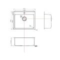 Chậu rửa bát Konox Neron 600T