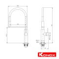 Vòi rửa Konox Pull down faucet KN1618