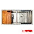 Chậu rửa chén bát Konox Workstation - Undermount Series KN8745DUB