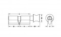 Ruột Khóa Nhà Vệ Sinh 101mm Hafele 916.64.956