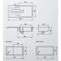 Chậu rửa bát Hafele HS20 - GED1S60 - màu đen