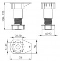 Chân tủ bếp IMUNDEX 7807901