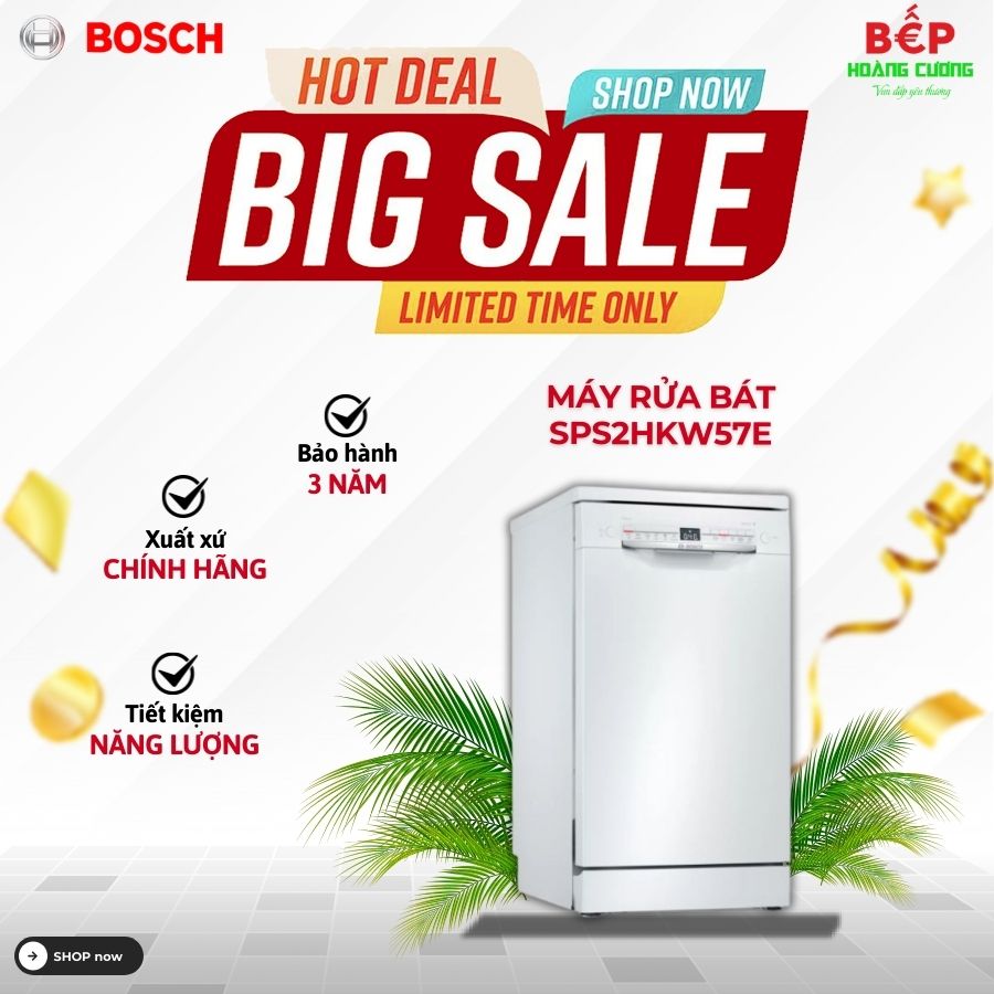 Máy rửa chén bát Bosch SPS2HKW57E
