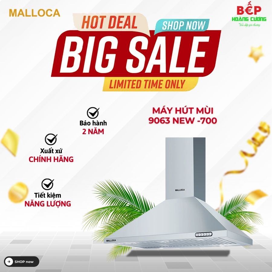 Máy hút mùi MALLOCA MC 9063 New -700