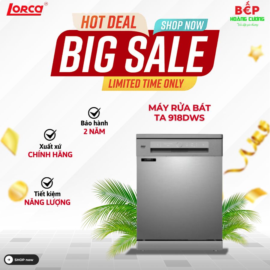 Máy rửa bát Lorca TA 918DWS