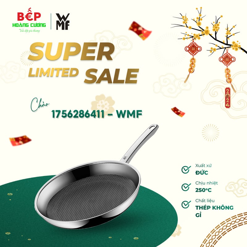Chảo Rán WMF Profi Resist Frying Pan 28 Cm - 1756286411